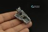 Quinta Studio QD48400 F-16C block 25 3D-Printed & coloured Interior on decal paper (Kinetic 2022 tool) 1/48